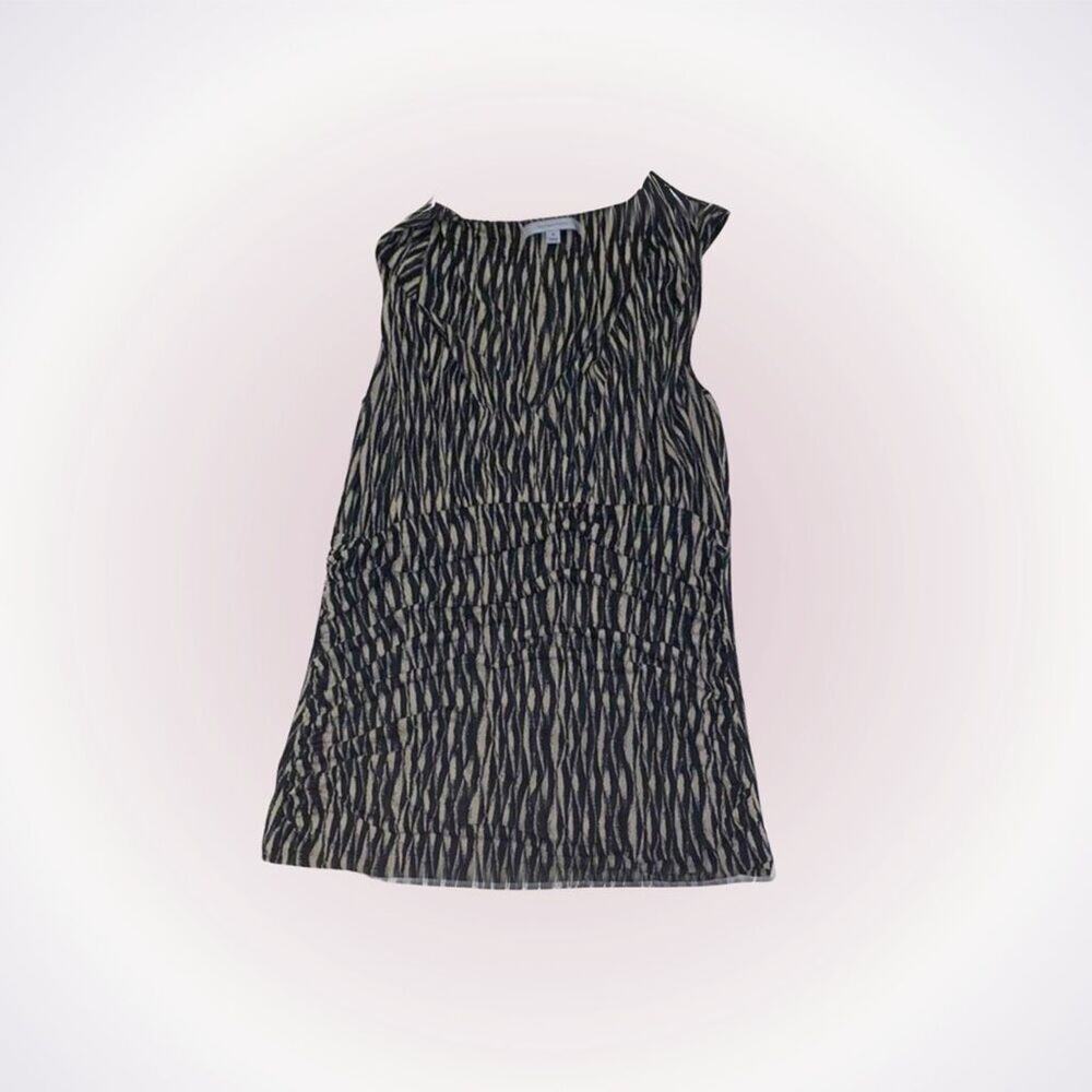 Classiques Entier Abstract Patterned V-Neck Tank Top | Sz M